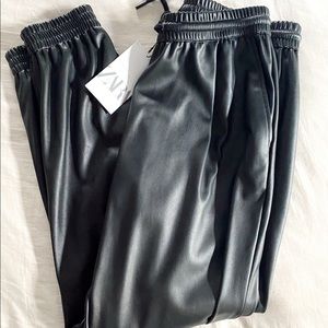 Zara leather pants